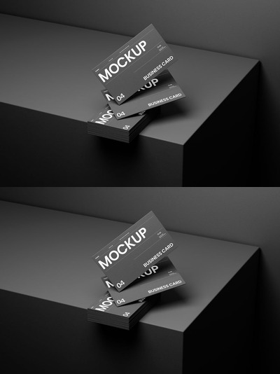 优雅的名片模型样机 (PSD)
