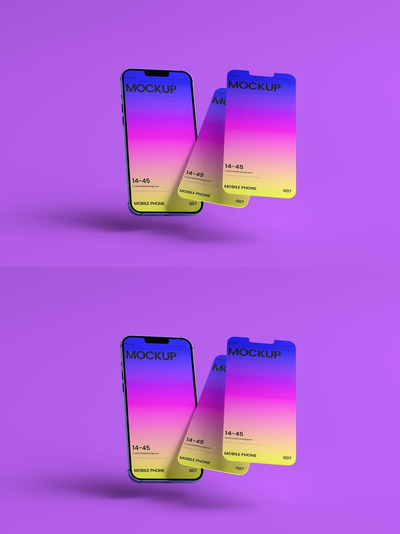 APP UI显示模型样机 (PSD)