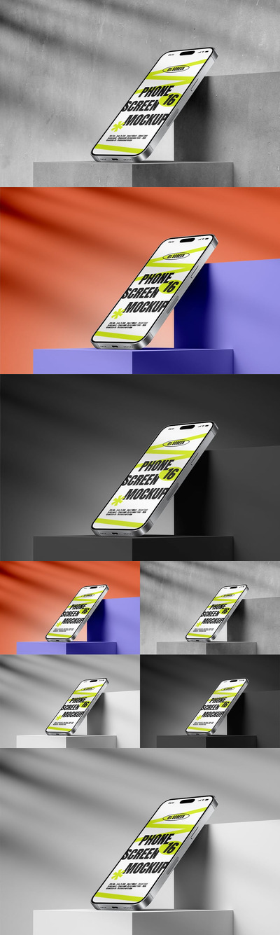 手机屏幕样机模型样机 (PSD)