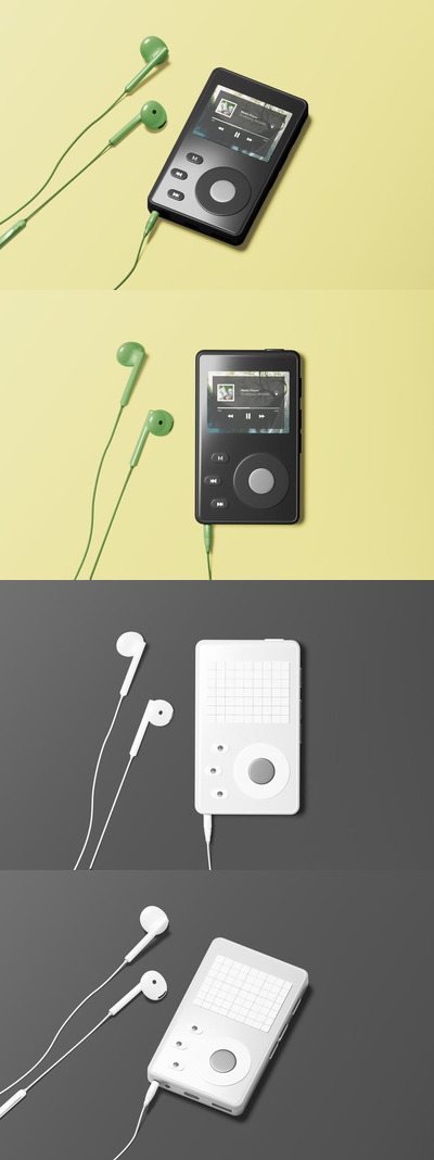 MP3媒体播放器模型样机 (PSD)