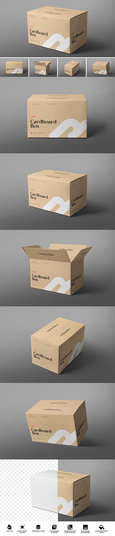 纸板箱模型样机 (PSD)