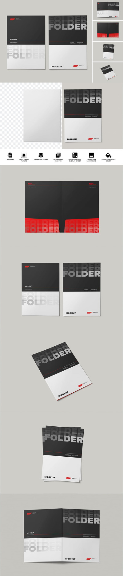 文件夹模型样机 (PSD)