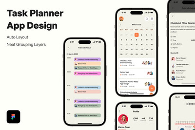 任务计划者应用APP UI KIT (FIG)