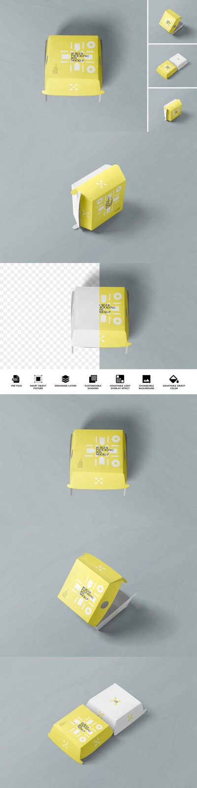 汉堡模型样机 (PSD)