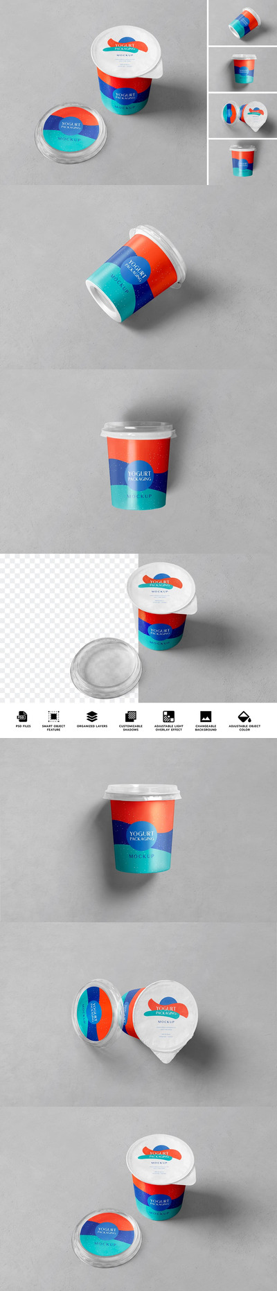 酸奶杯模型样机 (PSD)