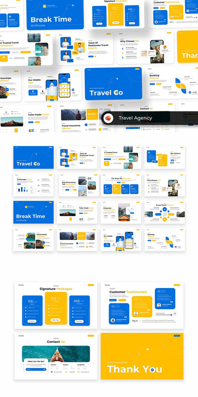 旅行社 PPT模板 (PPT,PPTX)