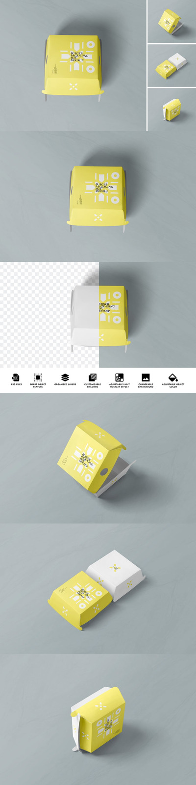 汉堡模型样机 (PSD)