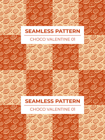 无缝巧克力情人节图案 (AI,EPS,PNG,SVG)