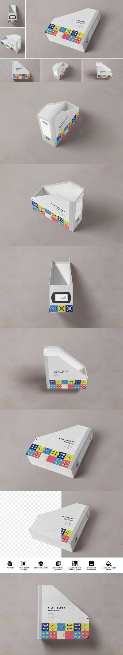 杂志文件框模型样机 (PSD)