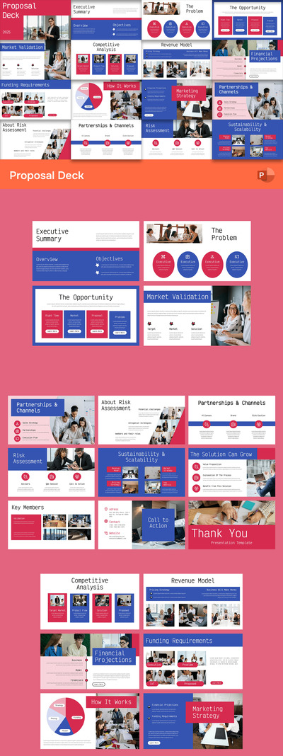 提案路演PPT模板 (PPTX)