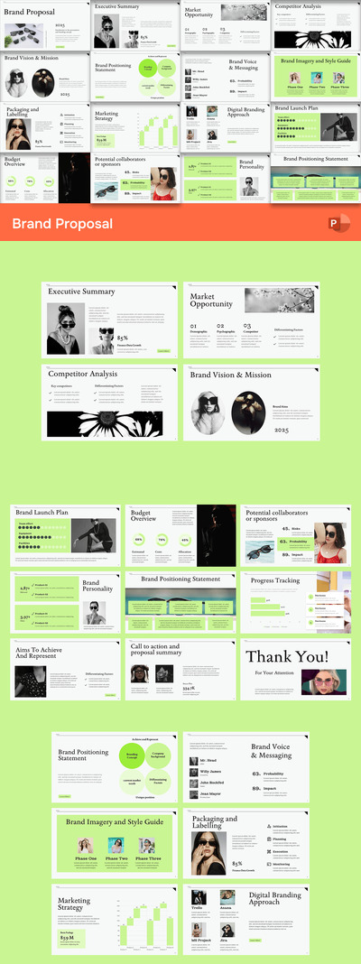 品牌建议PPT模板 (PPTX)