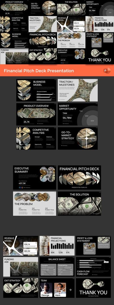 财务路演PPT模板 (PPTX)