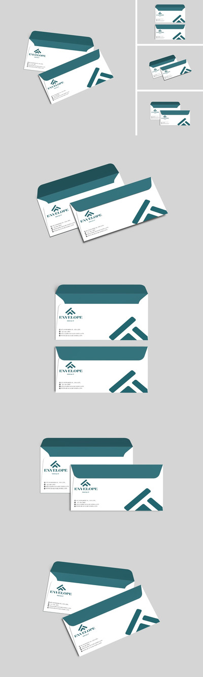 信封模型样机 (PSD,PDF)