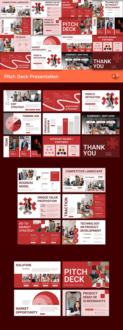 商业路演PPT模板 (PPTX)