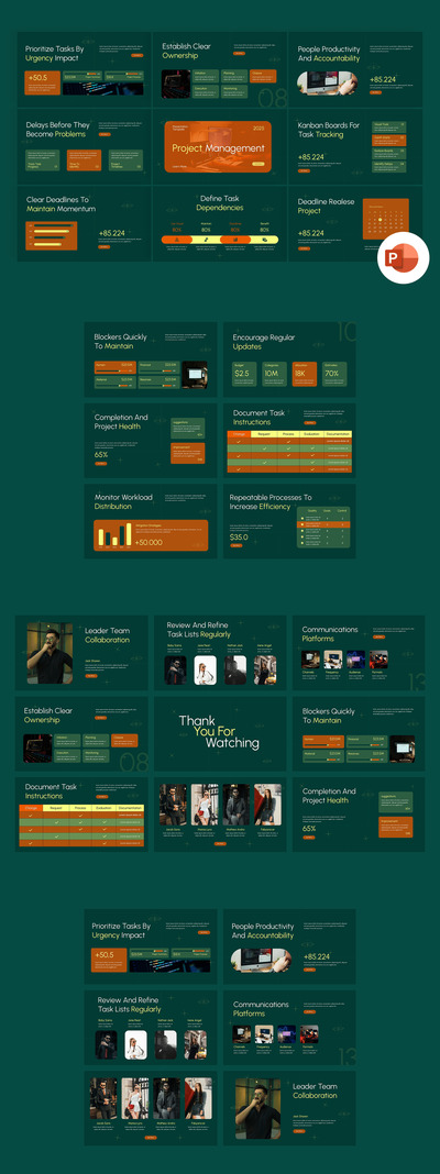 项目管理PPT模板 (PPTX)