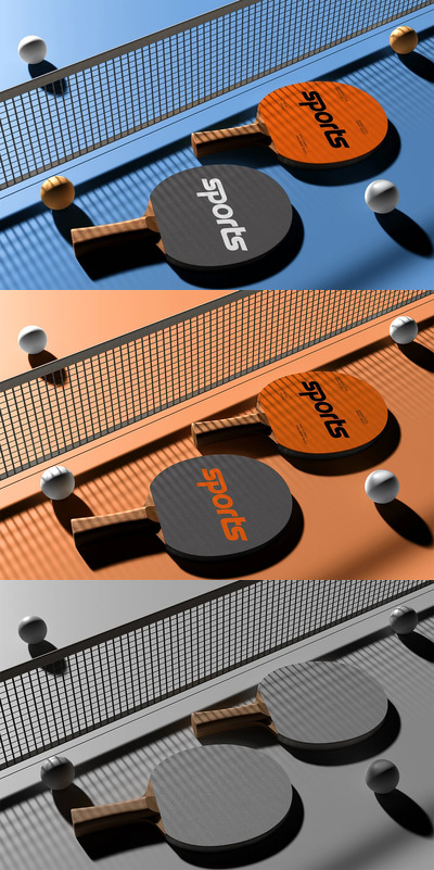 乒乓球模型样机 (PSD)