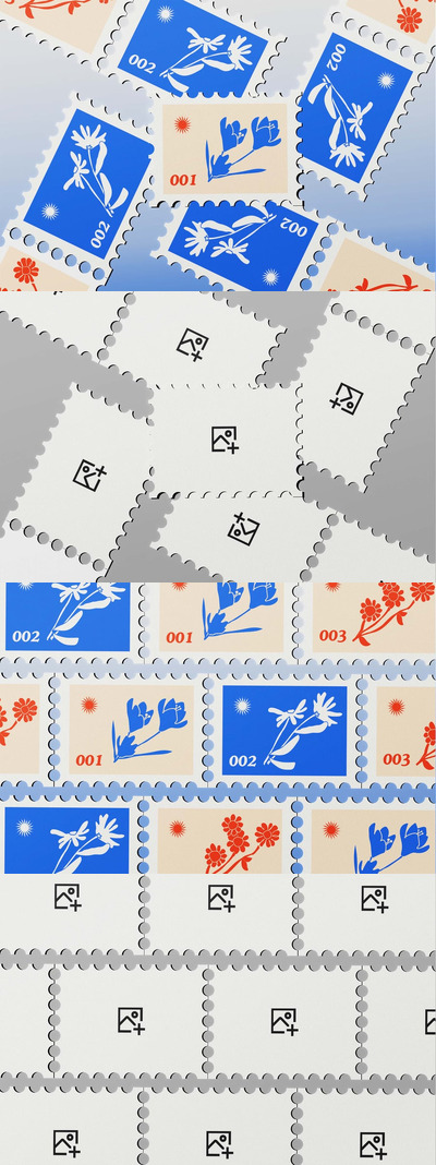 邮票邮费模型样机 (PSD)