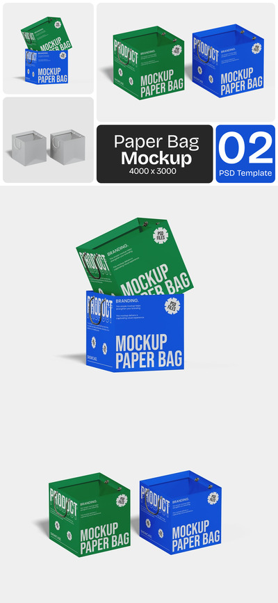 纸袋模型样机 (PSD)