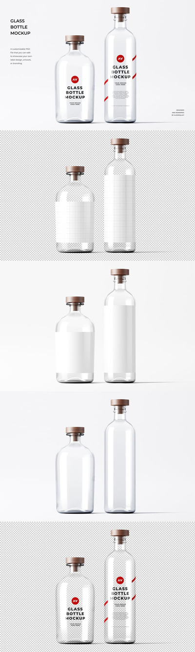 玻璃瓶模型样机 (PSD)