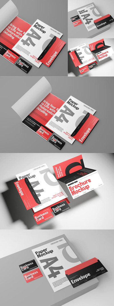 品牌VI文具模型集样机 (PSD)