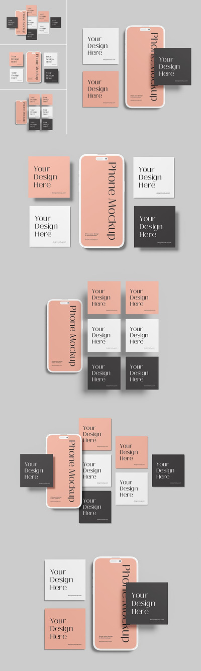 Instagram帖子 /故事模型样机 (PDF,PSD)