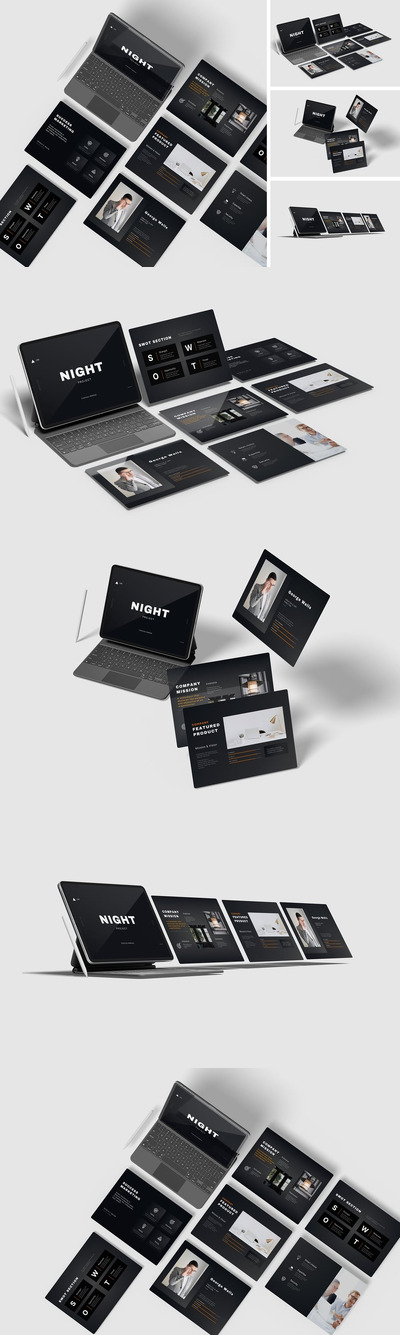 iPad屏幕模型样机 (PSD,PDF)