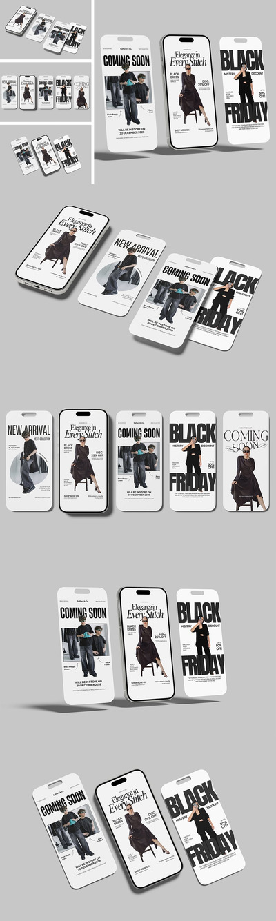 手机屏幕模型样机 (PDF,PSD)