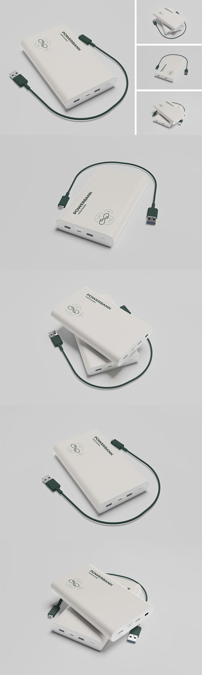 充电宝设计模型样机 (PSD,PDF)