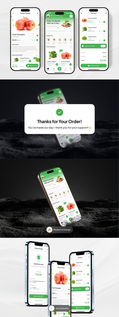 生鲜杂货移动应用APP UI KIT (FIG)