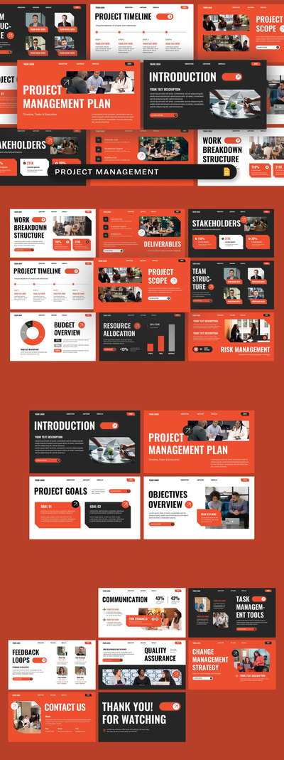 项目管理PPT模板 (PPTX)