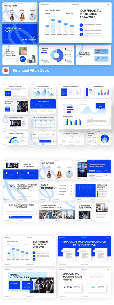 财务路演PPT模板 (PPTX)