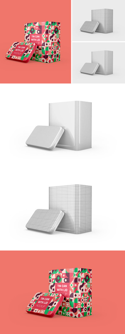 带盖得罐子模型样机 (PSD)