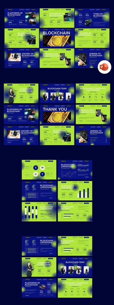 区块链PPT模板 (PPTX)
