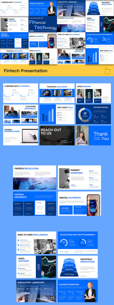 金融科技PPT模板 (PPTX)