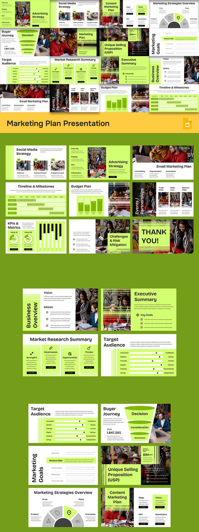 营销计划PPT模板 (PPTX)