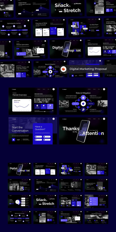 数字营销建议PPT模板 (PPT,PPTX)