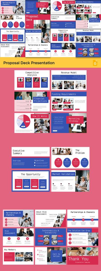 提案商业路演PPT模板 (PPTX)