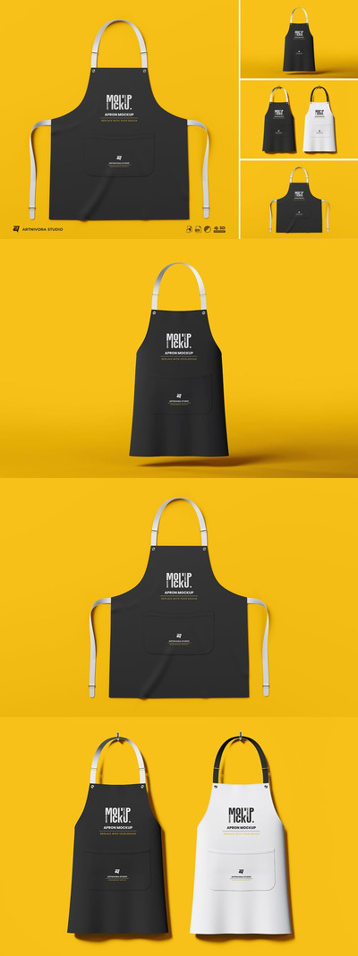围裙模型集样机 (PSD)