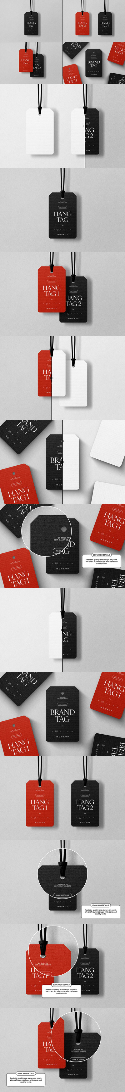 服饰吊牌模型样机 (PSD)