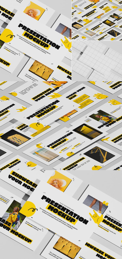 PPT设计展示样机 (PSD)