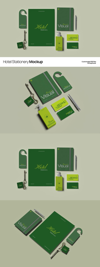 酒店文具VI模型样机 (PSD)