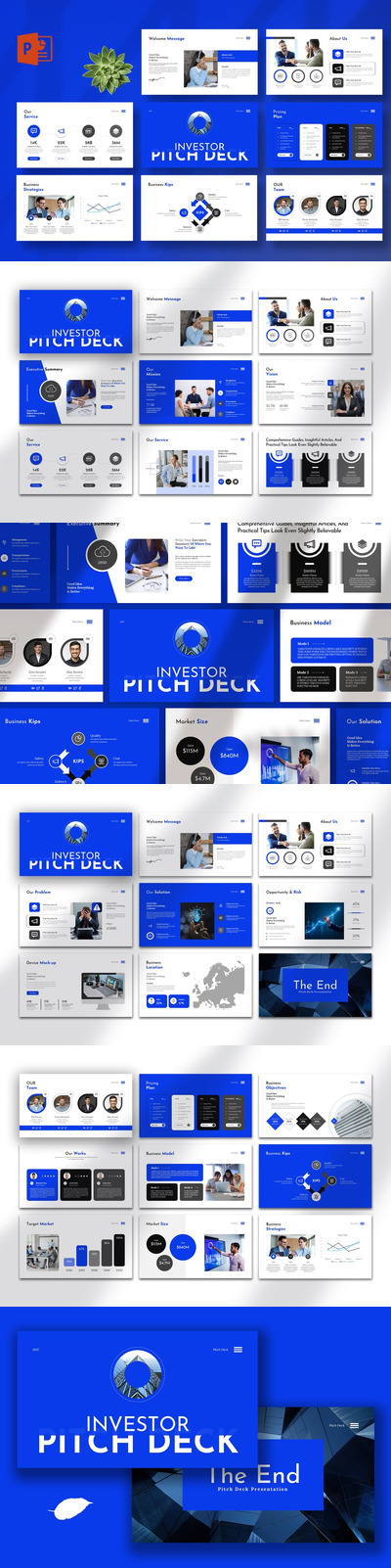 投资者路演PPT模板 (PPTX)