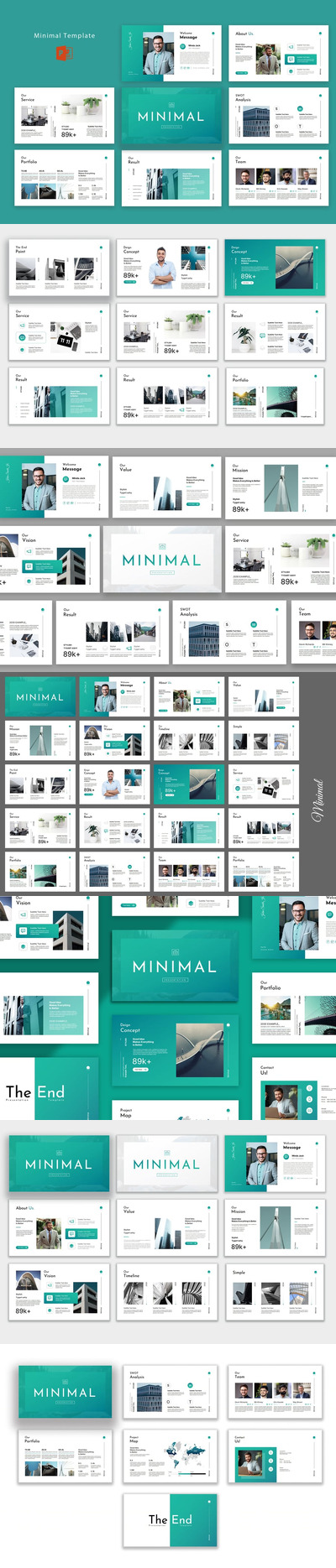 极简主义PPT模板 (PPTX)