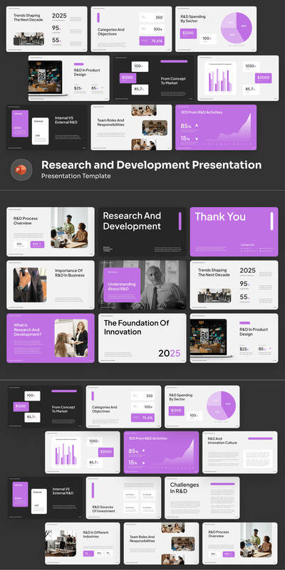 研发演示模板PPT模板 (PPTX)