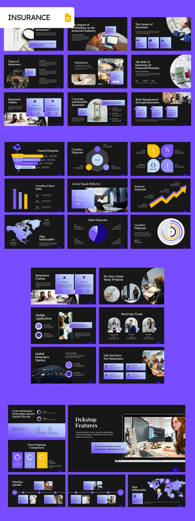 保险建议PPT模板 (PPTX)