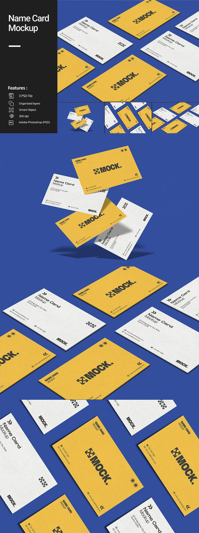 名片设计模型样机 (PSD)