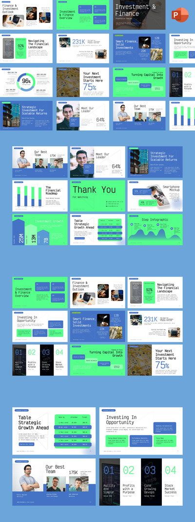 投资与金融PPT模板 (PPTX)