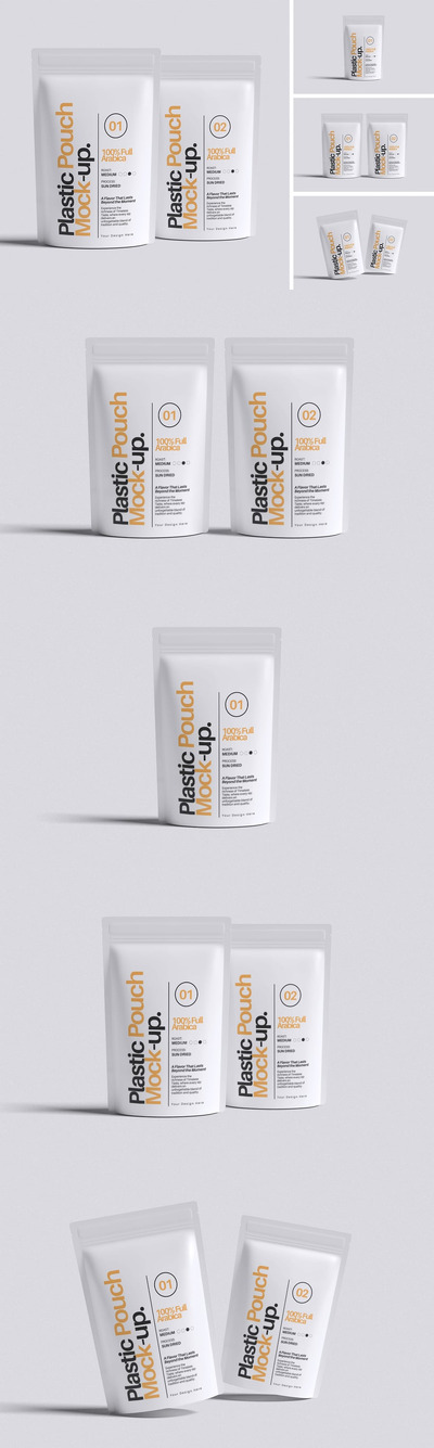 塑料袋模型样机 (PSD,PDF)