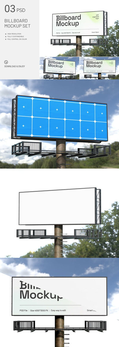 路牌广告牌模型样机（PSD）