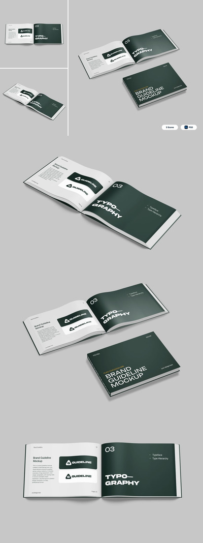品牌指南模型样机 (PSD)